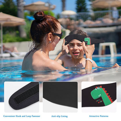 HeySplash Swimming Headband Swim Earplugs Kids Ear Plugs Ear Band Swimmer Ear Protection Elastic Neoprene Ear Guard