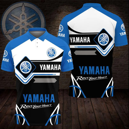 2025 new 3D printed Yamaha motorcycle off-road fashionable T-shirt, suitable for extreme sports adventure men's and women's T-sh