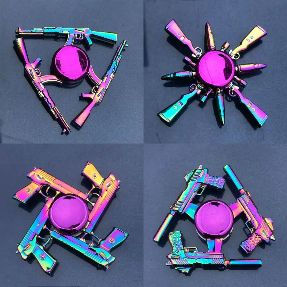 Dragon Wings Hand Spinner High Speed Low Noise Fingertip Gyro Alloy Anti Pressure Metal Rainbow Finger Spinner Children Toys