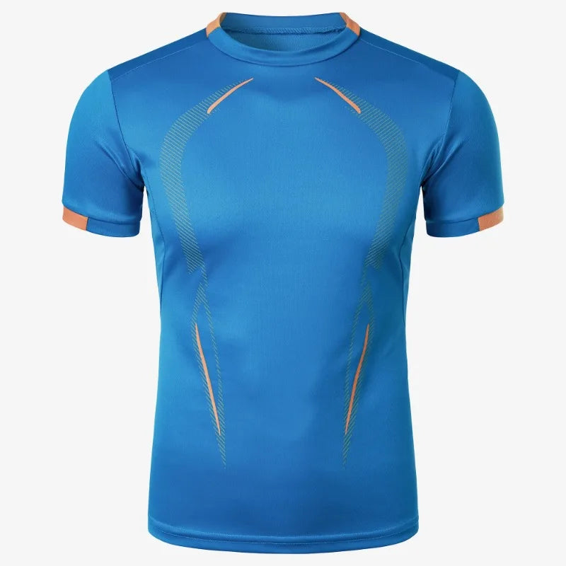 Summer Gym Breathable T Shirt Men Quick Drying Jogging Tops Men Lightweight Training Tees Fitness Tops Running Sweatwear