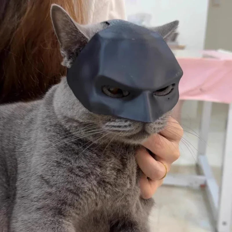 3d Printing Cat Avenger Mask Batman Cosplay Hat Mask Halloween Party Headwear Pet Dog Mask Helmet Props Pet Supplies Photos