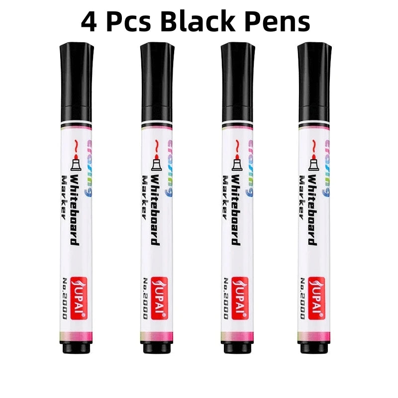 4Pcs/Set Erasable Magnetic Whiteboard Marker Pen Blackboard Marker Chalk Glass Ceramics Office School Art Marker Stationery