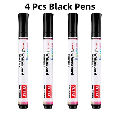 4Pcs/Set Erasable Magnetic Whiteboard Marker Pen Blackboard Marker Chalk Glass Ceramics Office School Art Marker Stationery
