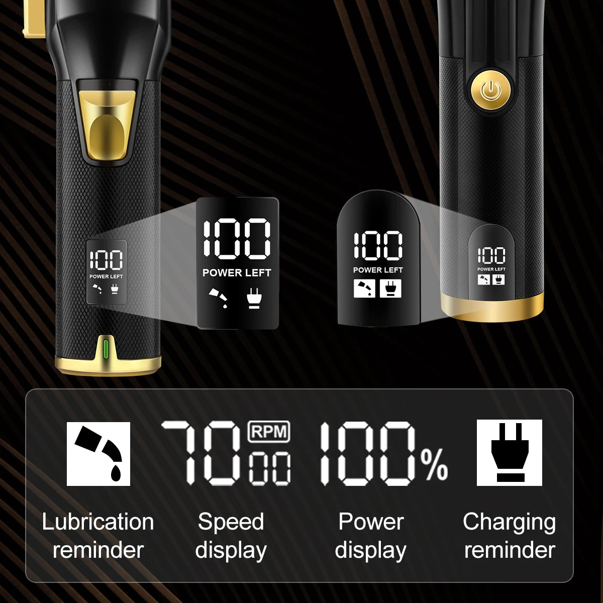 HIENA Professional Hair cutting machine Hair Clipper Set Metal Electric Cordless Hair Trimmer for Barber Display hair clipper