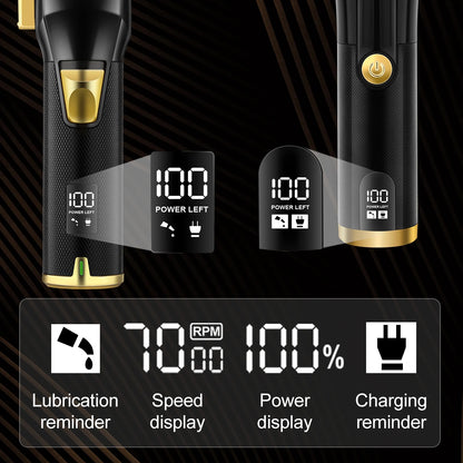 HIENA Professional Hair cutting machine Hair Clipper Set Metal Electric Cordless Hair Trimmer for Barber Display hair clipper