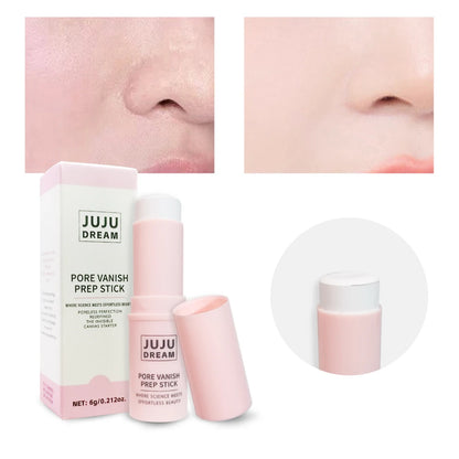 Face Primer Stick, Matte Priming Makeup Blur Stick, Hydrating Primer Face Shimmer Stick Cover Pores Oil Control & Lightweight