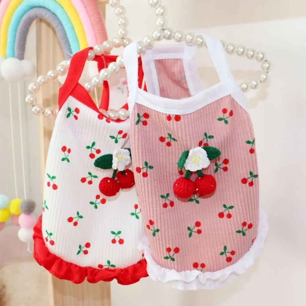 Pet Supplies Cute Little Dog Summer Strap Soft Fashion Dog Vest Breathable Pet Clothes for Kittens Puppy