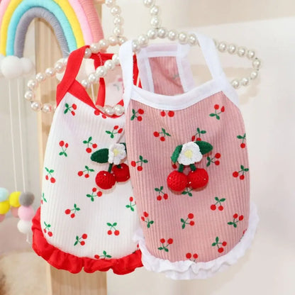 Pet Supplies Cute Little Dog Summer Strap Soft Fashion Dog Vest Breathable Pet Clothes for Kittens Puppy
