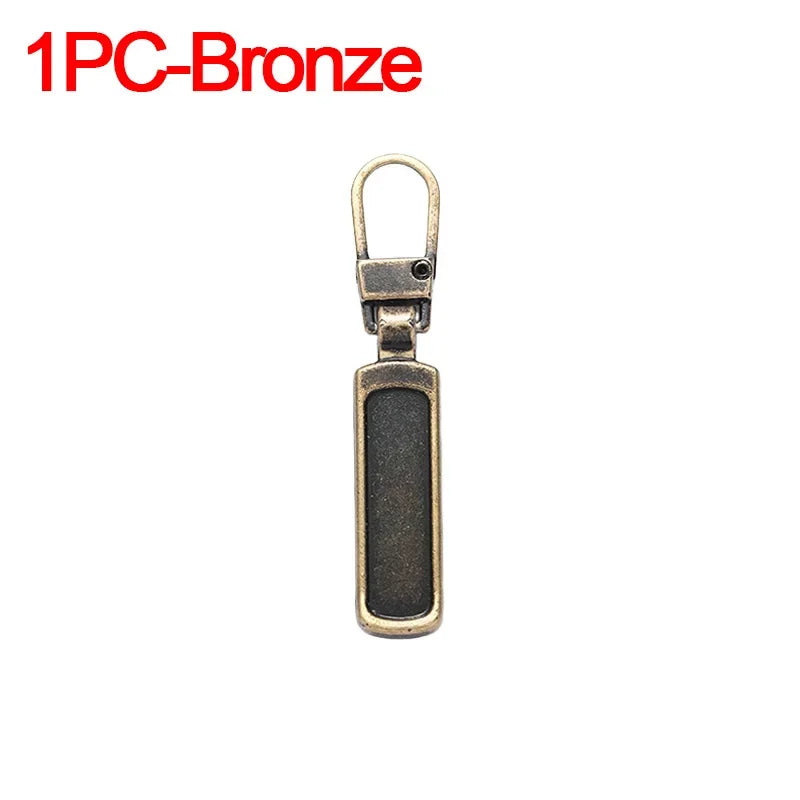 Detachable Zipper Puller Universal Replacement Tab Zippers Head Sliders Repair Kit for Suitcases Bags Clothing DIY Sewing Craft