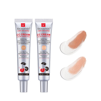 Correcting CC Cream Foundation Moisturizing Waterproof Even Skin Tone Base Makeup Lasting Conceal Pores CC Cream Primer Cosmetic
