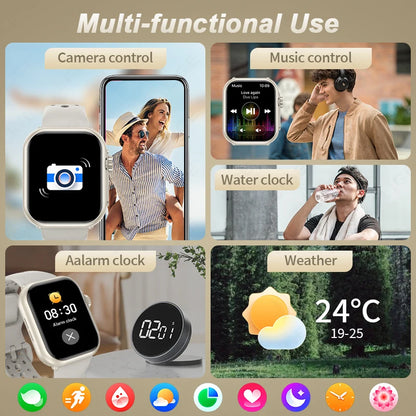 LIGE New 1000mAh Big Battery Smart Watch Full Touch Bluetooth Call Men's Watches 100+ Sports Mode Heart Rate Monitor Smartwatch