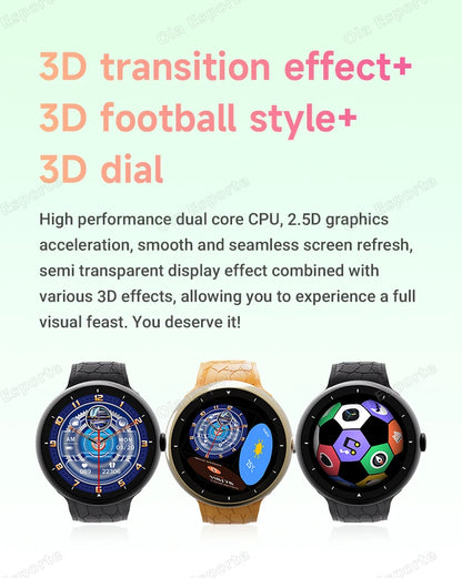Smart Watch 2.09-inch AMOLED Screen Bluetooth Call Compass Tracker Men Sports Watches Health Monitor Women Smartwatch Waterproof