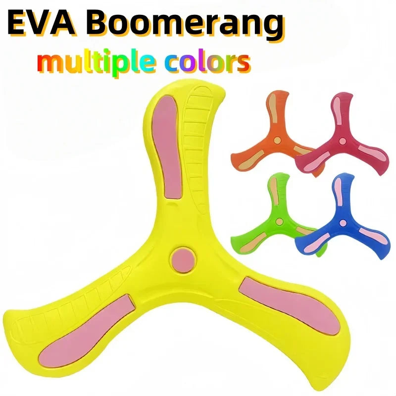 1PC Boomerang Children's Game Pet Toy Parent Child Interactive Toy Educational Outdoor Stress Relieving Toys Spinning Frisbee