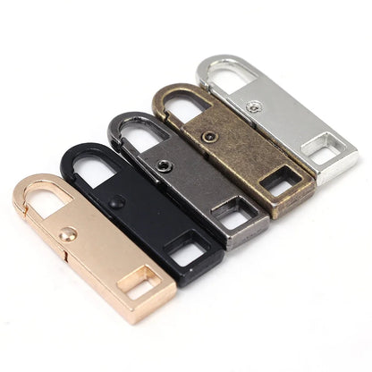 5/1Pcs Universal Metal Zipper Pull Tap Replacement Instant Repair Zipper Head Puller for Clothing Bags DIY Sewing Zipper Sliders