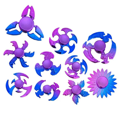 ABS Colorful Fidget Spinner Anti-Anxiety Toys Spinners Relieves Stress Fingertip Gyroscope for Reducing Adult Kids Decompression