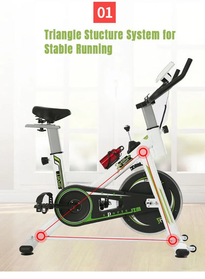 Fitness Pedal Monitor Magnetic Flywheel Professional Indoor Cycling Bikes Equipment Custom Logo Exercise Screen Spinning Bike