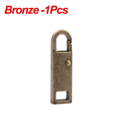 5/1Pcs Universal Metal Zipper Pull Tap Replacement Instant Repair Zipper Head Puller for Clothing Bags DIY Sewing Zipper Sliders