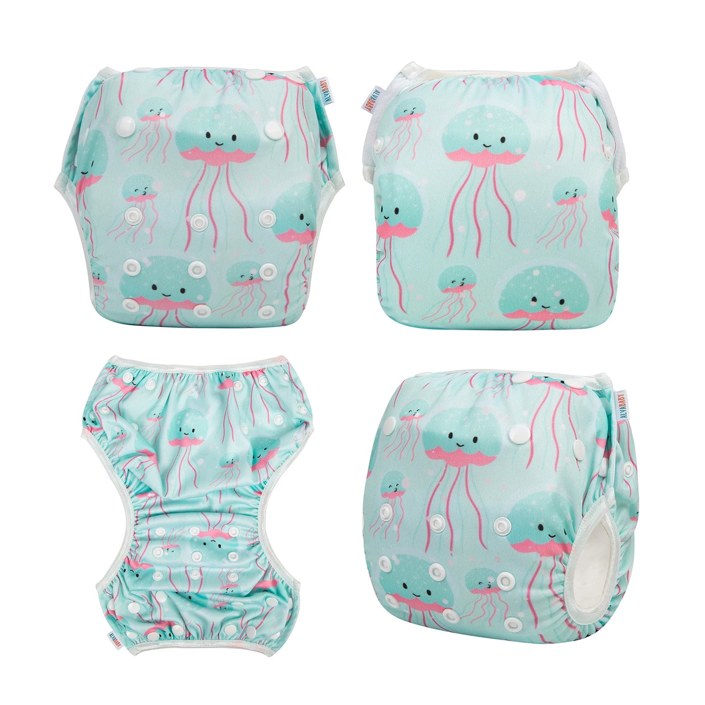 U PICK ALVABABY Swim Nappy Suitable for Swim Classes Fashion Design Reusable Swim Diaper for Baby Under 8 Months