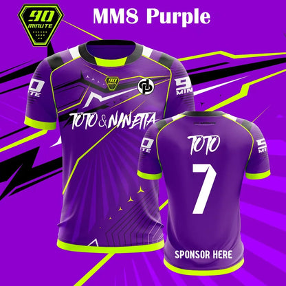90 Minute Series MM9 JUL Football Shirt for Men, Summer Outdoor Sport Quick-Drying Jersey, Fitness Training T-shirt