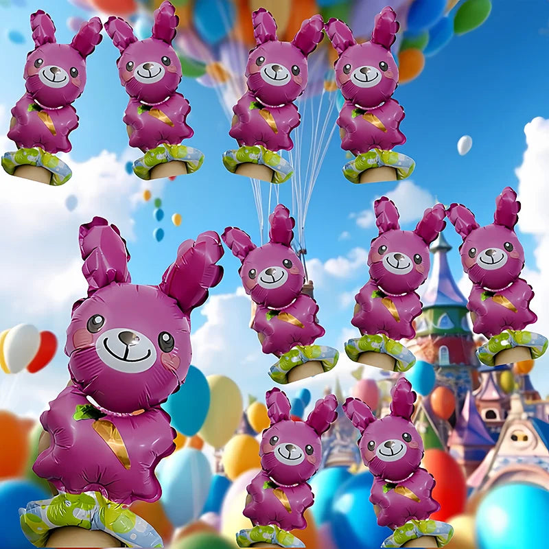 10pcs Cute Animal Hand Wearing Balloons Bear Rabbit Sheep Cat Wrist Ballon Birthday Party Decoration Kids Toys Baby Shower