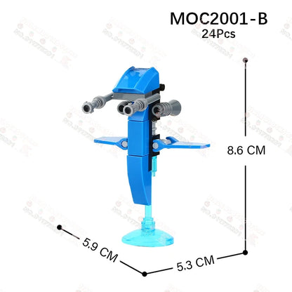 Sci-Fi Movie Series Droid Building Blocks Creative Mini Collector Turret Robot Annihilator Robot Model Bricks Toys For Kids Gift