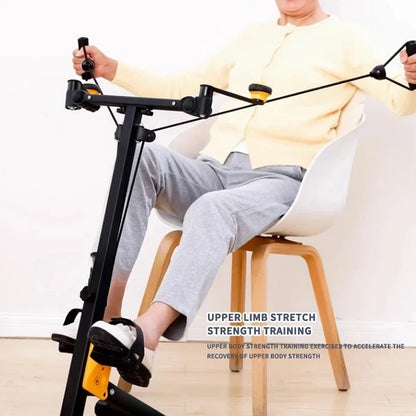 Indoor Mini Fitness Exercise Bike Treadmill Vertical Rehabilitation Bicycle Handrail Cycling Stepper Leg Pedal Trainer new
