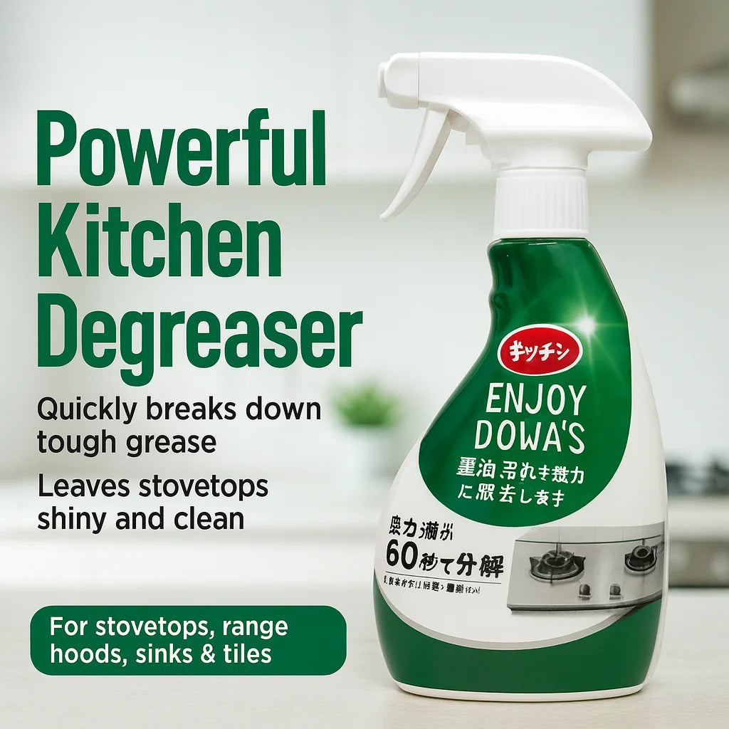 1pc Kitchen Grease Remover Spray, Powerful Stove Degreaser for Heavy Oil Stains, Fast-Acting Foam Cleaner for Cooktop,glass clea