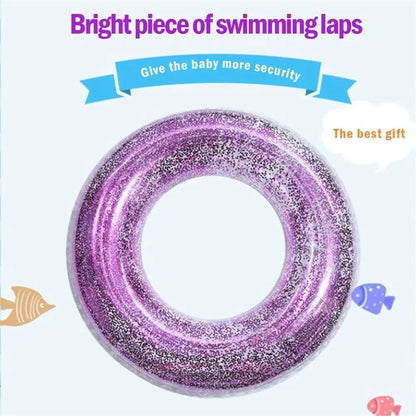Water Raft Fun Inflatable Transparent Swimming Ring Safety Float Circle Pool Toys Swimming Pool