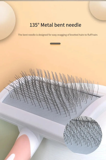 Pet Hair Shedding Comb Dog Cat Brush Grooming Long Hair Indoor Cats Brush Hair Remover Cleaning Beauty Slicker Pet Supplies