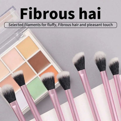 22pcs Makeup Brush Set Including 20pcs Professional Aluminum Tube Makeup Brushes, 2pcs Air Cushion Puffs For Daily Use