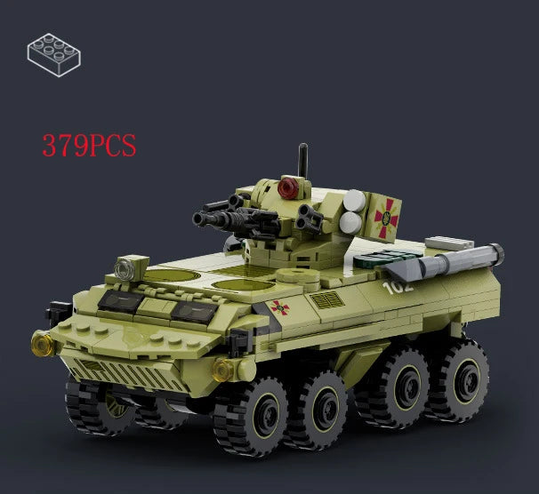 Military Vehicles Tank Sets SWAT Army City Police T34 Model Building Blocks DIY Brick Kids Toys Classic World War II WW2