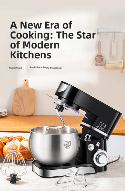 5L Stand Mixer – 3-in-1 Multifunctional Kitchen Machine with Dough Hook, Beater & Whisk,1000W Powerful Motor for Baking/Cooking