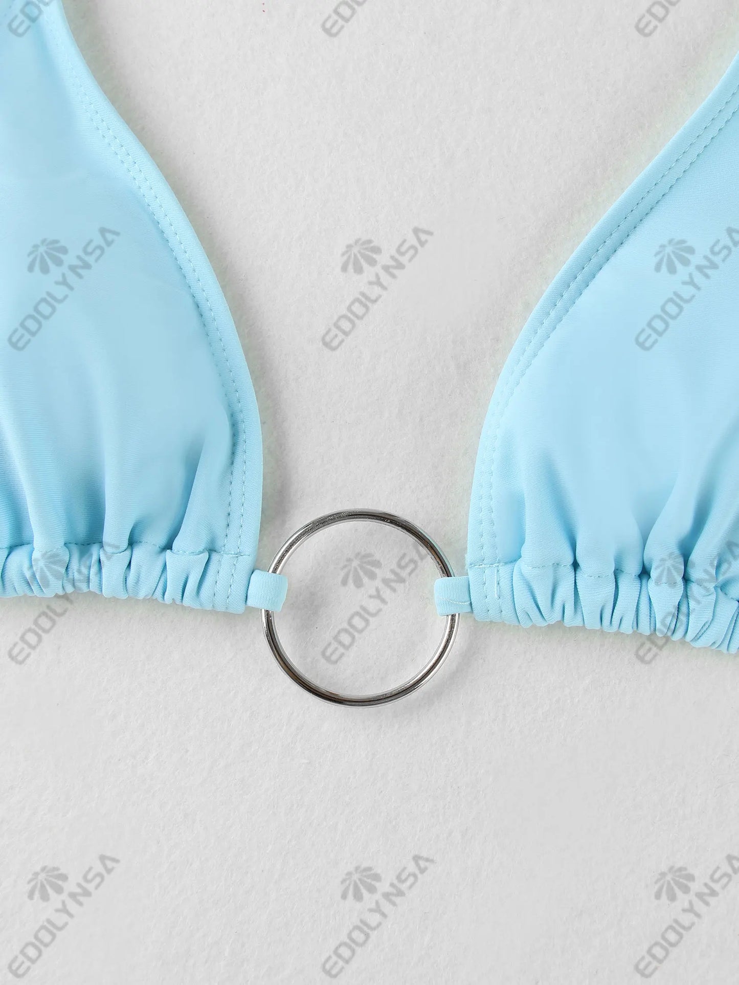 3 Piece Bikini Sets Nightclub Partywear Brazilian Swimsuit O-Ring Bathing Suit with Skirt Thong Biquini Swimwear Women K168