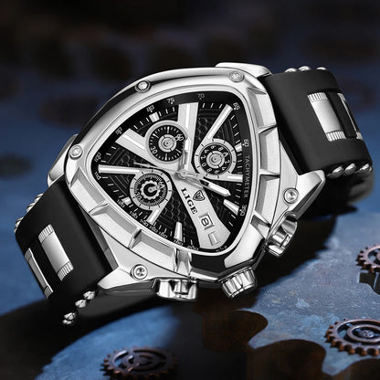 LIGE Original Luxury Men Watch Waterproof Sport Mens Quartz Wrist Watches Business Big Dial Wristwatches Relogio Masculino+BOX
