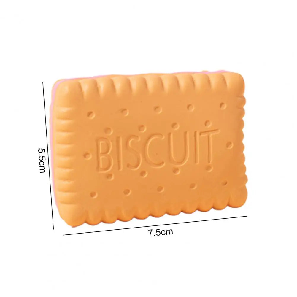 Dog Chew Toy Built-in Squeaker Simulation Biscuit Cake Bite-Resistant Latex Toy Exercise Toy Small Large Dogs Toy Pet Supplies