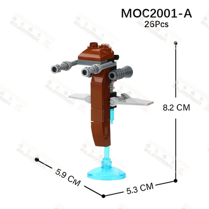 Sci-Fi Movie Series Droid Building Blocks Creative Mini Collector Turret Robot Annihilator Robot Model Bricks Toys For Kids Gift