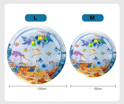 Sea Ocean Water Mat Sensory Water Mat Thickened Inflatable For Cat Pet Supplies Cleaning Cooling Mat Summer Cat Pets Accessories