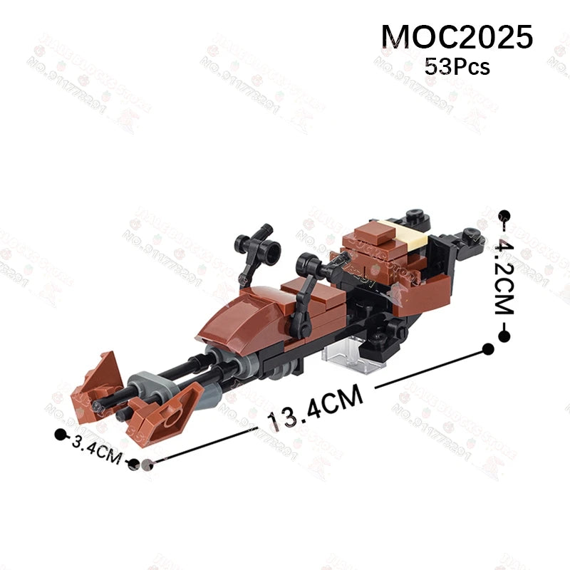 Sci-Fi Movie Series Droid Building Blocks Creative Mini Collector Turret Robot Annihilator Robot Model Bricks Toys For Kids Gift