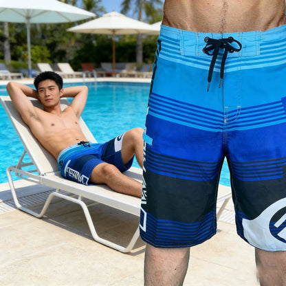 Plus Size Men's Swimming Shorts Board Shorts Bermuda Surfing Swim Shorts Dry Fit Boardshorts Swimwear Trunks Running Beach Pants