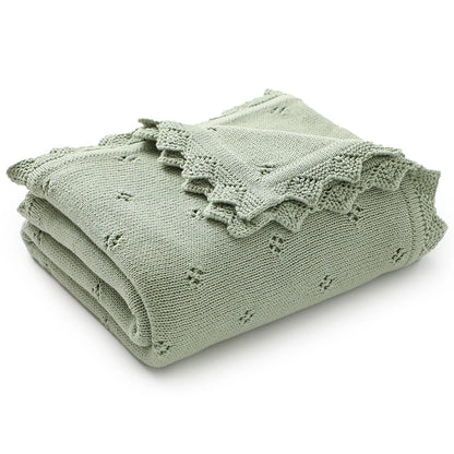 Baby Knitted Blankets Cotton 90*70cm Newborn Boy Girl Swaddle Wrap Best Comfort All Seasons Infant Unisex Stroller Bedding Cover