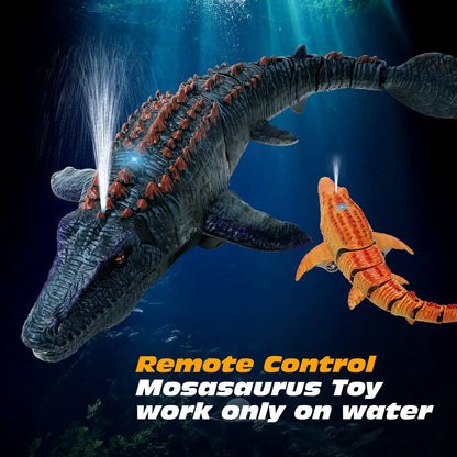 2.4G Remote Control Dinosaur Kid Mosasaurus Diving Toy Rc Boat Outdoor Toy Water For Swimming Pool Bathroom Bath Toys For Kids