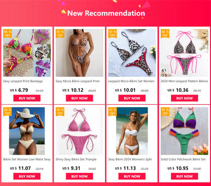 New Sexy Backless Bikini Cross Strap Color Collision Swimwear Women Split Bikini Set Two Pieces Bathing Suit Beachwear Swimsuit