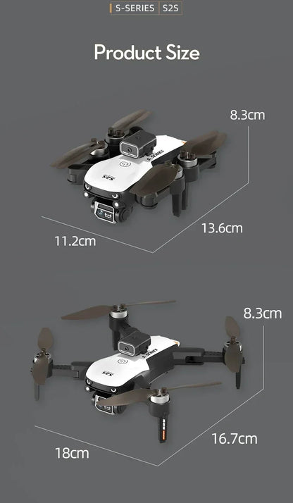 Lenovo S2S Mini Drone 8K HD Professional 4K Dual Camera Obstacle Avoidance Brushless Motor Foldable Rc Quadcopter Toys Gift