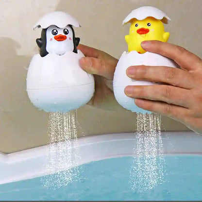 Kids Bath Toys Baby Cute Duck Penguin Egg Water Spray Sprinkler Bathroom Sprinkling Toy Beach Shower Swimming Toddler Toys Gift