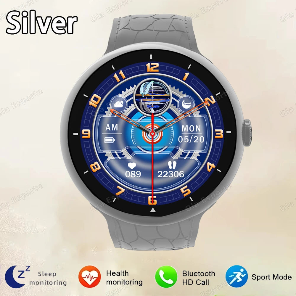 Smart Watch 2.09-inch AMOLED Screen Bluetooth Call Compass Tracker Men Sports Watches Health Monitor Women Smartwatch Waterproof