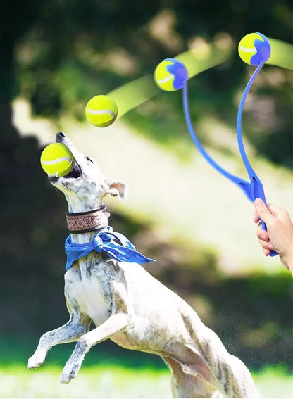 Pet Tennis Ball Launcher Stick - Interactive Outdoor Dog Funny Training Interactive Ball Picking Toy Training Toys Pet Supplies