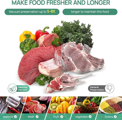 50PCS Net Pattern Vacuum Bag Food Bag Household Fresh-Keeping Bag Cooked Food Packaging Bag