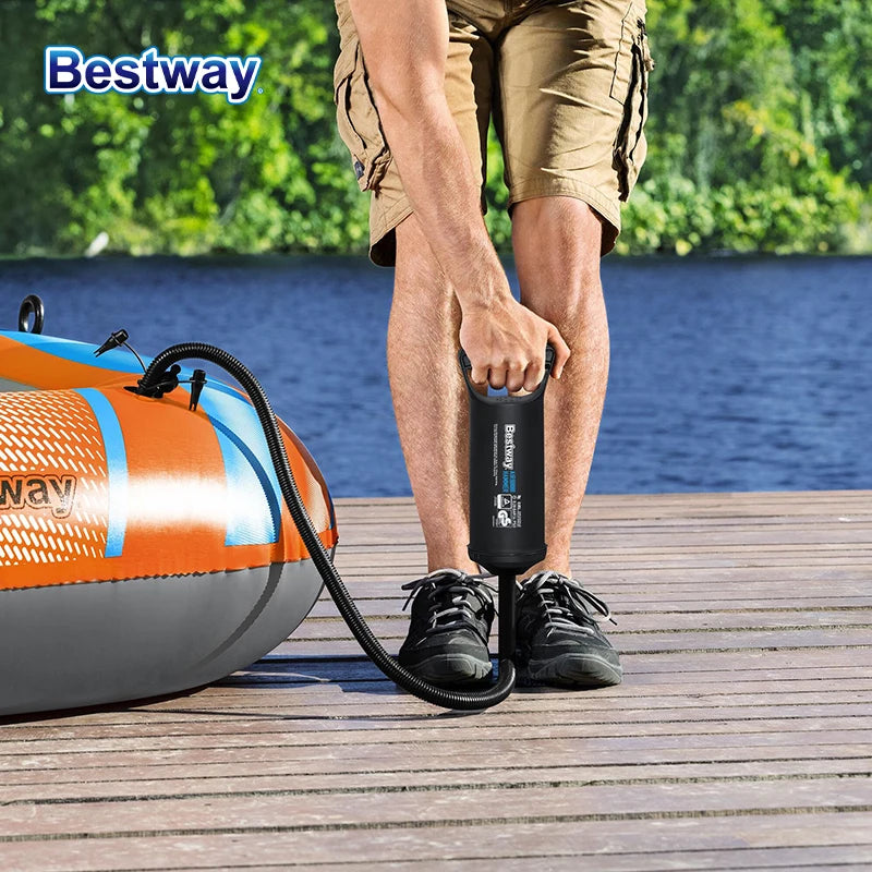 Bestway 61136/61140/61142/61146 1-3 Person Heavy Duty Inflatable Kayak - Long Lasting PVC Rafting Adventure Boat for Thrilling