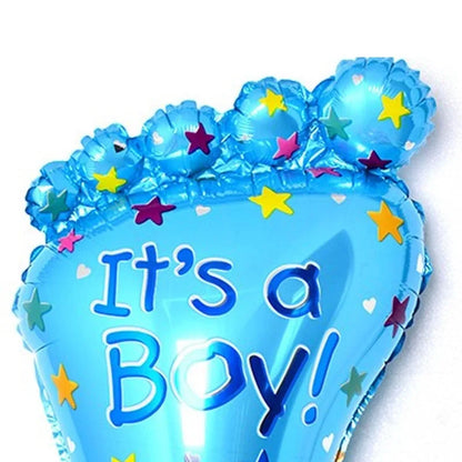 1PCS 44x76CM Baby Boy Girl Foot Foil Helium Balloon Baby Shower First 1st Birthday Party Decorations Kids Toys Gender Reveal