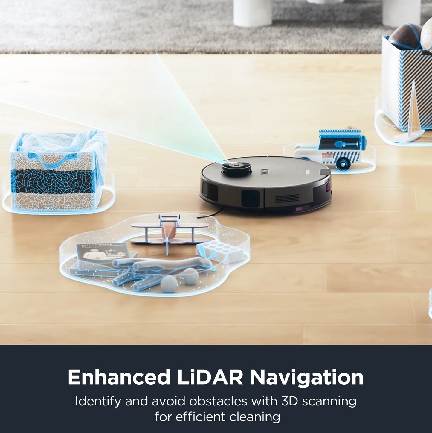 Eureka E10s Robot Vacuum with Bagless Self Emptying Station, Robotic Vacuum of 45-Day Capacity, 4000Pa Suction